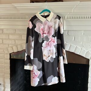 Ted Baker floral collared dress size 5 (12)